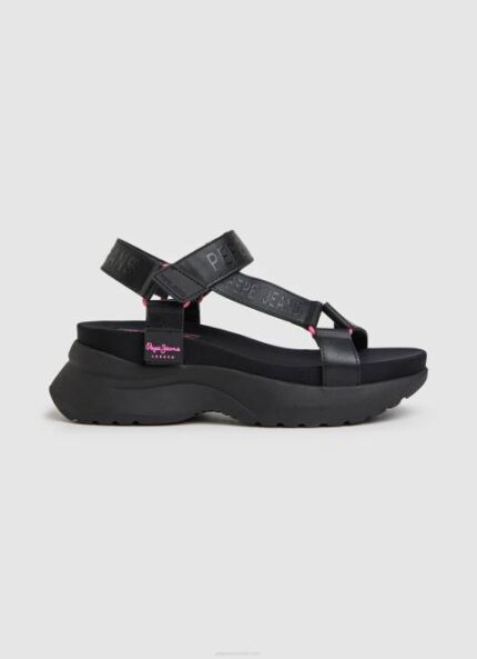 negro sandalias venus ace trek Pepe Jeans 06X4687 mujer