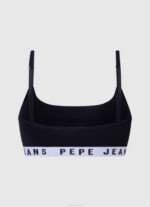 negro sujetador deportivo de algodón Pepe Jeans 06X4567 mujer - Imagen 2