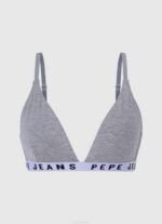 negro sujetador deportivo de algodón Pepe Jeans 06X4567 mujer - Imagen 3