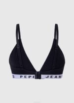 negro sujetador triangular de algodón Pepe Jeans 06X4538 mujer - Imagen 2