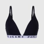 negro sujetador triangular de algodón Pepe Jeans 06X4538 mujer