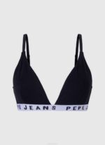 negro sujetador triangular de algodón Pepe Jeans 06X4538 mujer
