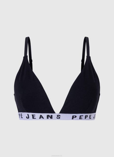negro_sujetador_triangular_de_algodon_pepe_jeans_06x4538_mujer.jpg negro sujetador triangular de algodón Pepe Jeans 06X4538 mujer - Imagen 1