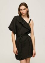 negro vestido asimétrico Pepe Jeans 06X4200 mujer
