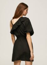 negro vestido asimétrico Pepe Jeans 06X4200 mujer - Imagen 4
