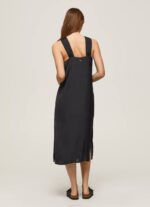 negro vestido casey de raso liso Pepe Jeans 06X4186 mujer - Imagen 4