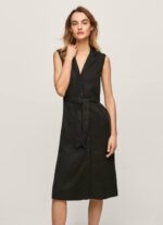 negro vestido con cuello de solapa Pepe Jeans 06X4224 mujer - Imagen 2