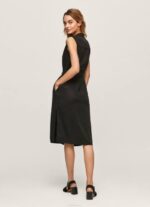 negro vestido con cuello de solapa Pepe Jeans 06X4224 mujer - Imagen 4