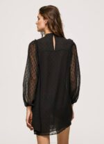 negro vestido corto con estampado de lunares Pepe Jeans 06X4207 mujer - Imagen 4