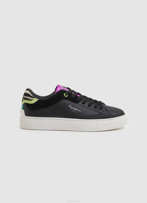 negro_zapatillas_basicas_adams_ari_pepe_jeans_06x4613_mujer.jpg negro zapatillas básicas adams ari Pepe Jeans 06X4613 mujer - Imagen 1
