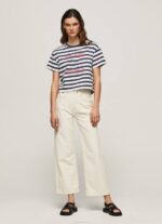 océano camiseta con estampado de rayas Pepe Jeans 06X4450 mujer - Imagen 2