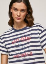 océano camiseta con estampado de rayas Pepe Jeans 06X4450 mujer - Imagen 3