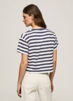 océano camiseta con estampado de rayas Pepe Jeans 06X4450 mujer - Imagen 4