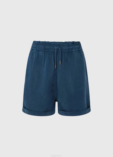 océano pantalones cortos de corte paper bag Pepe Jeans 06X4507 mujer - Imagen 5