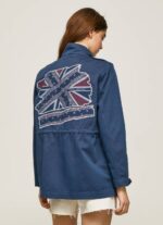 océano parka con estampado Union Jack Pepe Jeans 06X4127 mujer - Imagen 3
