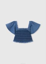océano playera boxy con logo estampado Pepe Jeans 06X41448 chica - Imagen 4