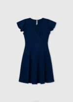 océano vestido de crepe con escote cruzado Pepe Jeans 06X41373 chica