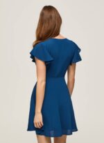 océano vestido patrizia con cuello cruzado Pepe Jeans 06X4197 mujer - Imagen 4