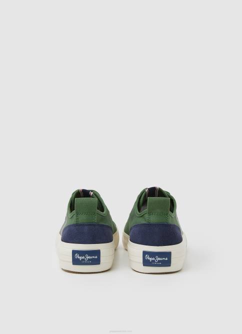 oliva militar tenis vulcanizados con bandera allen Pepe Jeans 06X41205 hombres - Imagen 4