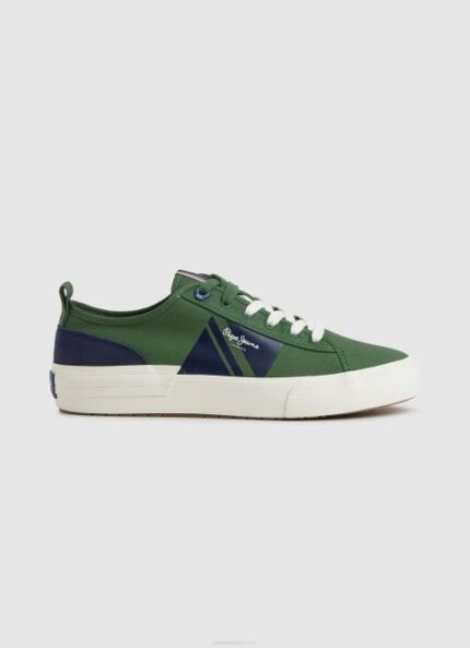 oliva militar tenis vulcanizados con bandera allen Pepe Jeans 06X41205 hombres