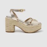 oro sandalias de piel color caramelo Pepe Jeans 06X4646 mujer