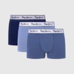 ozzy Pack de 3 bóxers de algodón elástico Pepe Jeans 06X41162 hombres