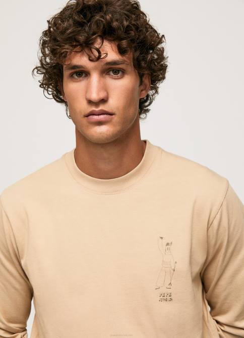 piedra camiseta de manga larga de algodón Pepe Jeans 06X4913 hombres - Imagen 3