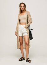piedra cárdigan largo calado Pepe Jeans 06X4234 mujer