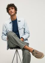 piedra oscura zapatillas turisticas de piel clac Pepe Jeans 06X41247 hombres