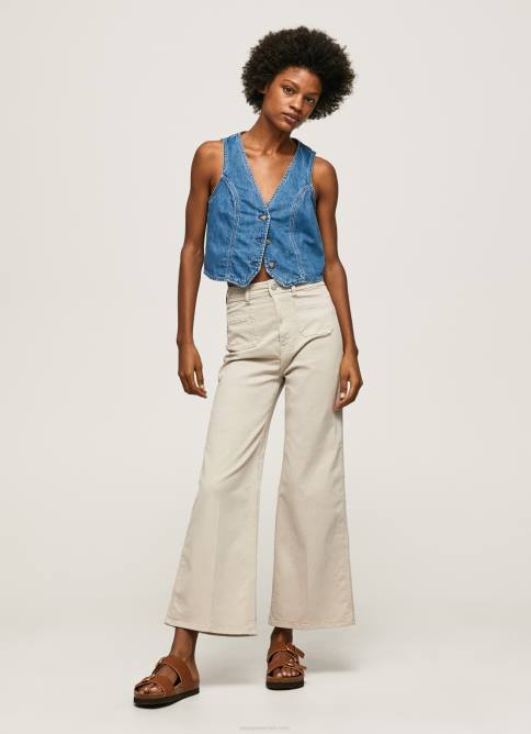 piedra_pantalones_acampanados_de_algodon_pepe_jeans_06x4312_mujer.jpg piedra pantalones acampanados de algodón Pepe Jeans 06X4312 mujer - Imagen 1