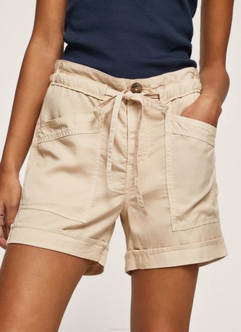 piedra pantalones cortos con cintura ajustable Pepe Jeans 06X4525 mujer - Imagen 3