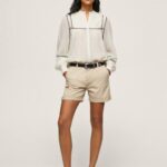 piedra shorts chinos de corte regular Pepe Jeans 06X4524 mujer