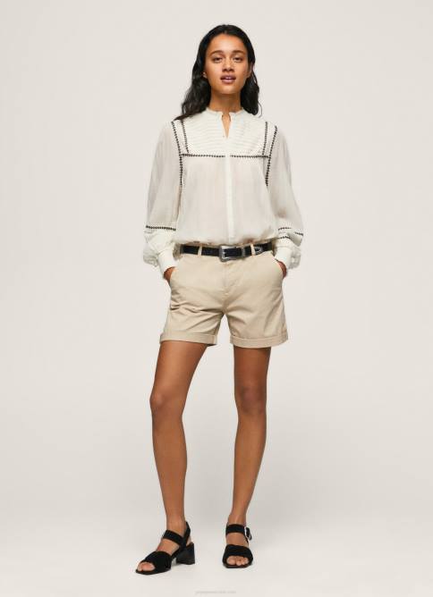 piedra shorts chinos de corte regular Pepe Jeans 06X4524 mujer - Imagen 1