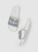 plata perla Chanclas de playa Slider Sweet Pepe Jeans 06X4694 mujer - Imagen 2