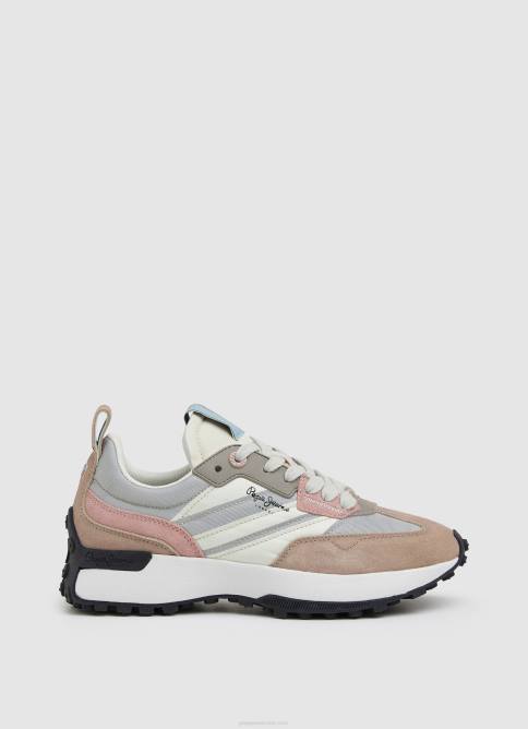 plata perla tenis combinados con estampado lucky Pepe Jeans 06X4574 mujer - Imagen 2
