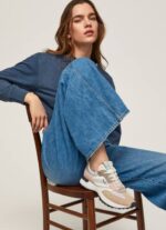 plata perla tenis combinados con estampado lucky Pepe Jeans 06X4574 mujer