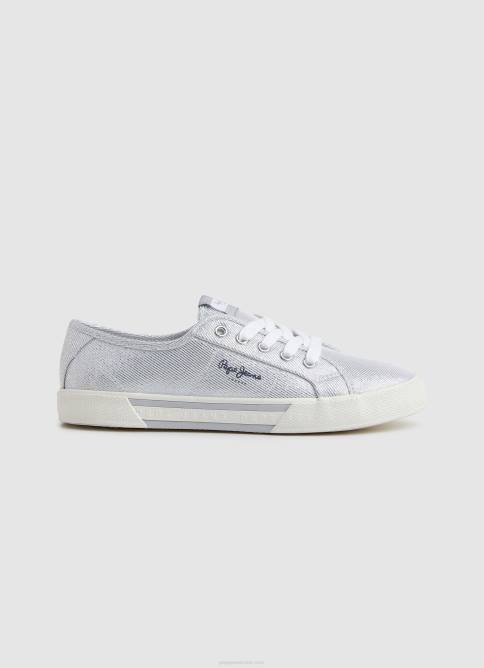 plata_tenis_basicos_fiesta_brady_pepe_jeans_06x4626_mujer.jpg plata tenis básicos fiesta brady Pepe Jeans 06X4626 mujer - Imagen 1