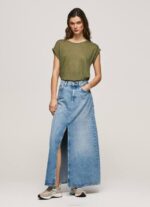 rango camiseta de lino con manga sisa Pepe Jeans 06X4439 mujer - Imagen 4