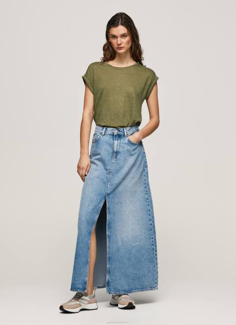 rango camiseta de lino con manga sisa Pepe Jeans 06X4439 mujer - Imagen 4