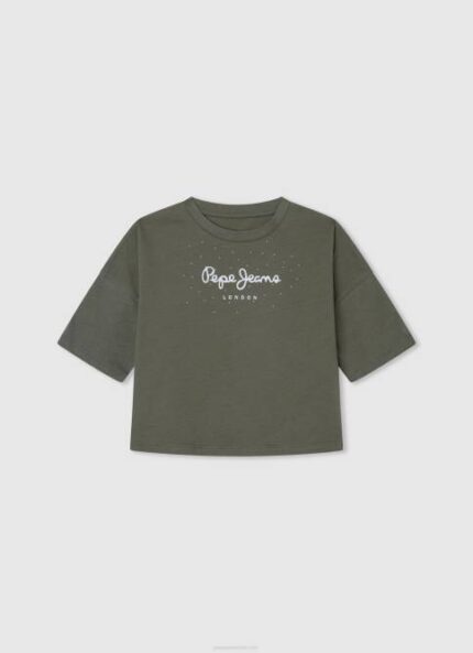 rango playera boxy con logo estampado Pepe Jeans 06X41480 chica