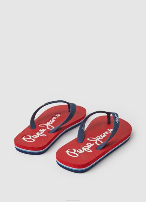 rojo chanclas de playa básicas bay beach Pepe Jeans 06X41556 chico - Imagen 4