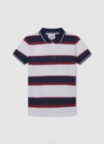 rojo polo de piqué con logo bordado Pepe Jeans 06X41672 chico - Imagen 4