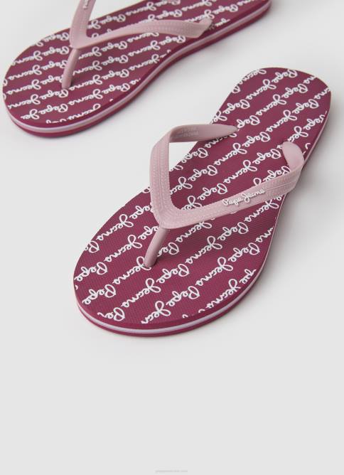 rojo polvoriento Chanclas de playa Rake Play Pepe Jeans 06X4698 mujer - Imagen 3
