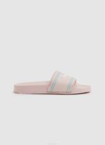 Rosa claro chanclas de playa con logo deslizante Pepe Jeans 06X41347 chica