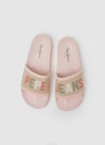 Rosa claro chanclas de playa de punto con deslizador Pepe Jeans 06X4693 mujer - Imagen 2