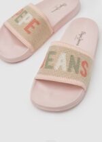 Rosa claro chanclas de playa de punto con deslizador Pepe Jeans 06X4693 mujer - Imagen 3