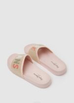 Rosa claro chanclas de playa de punto con deslizador Pepe Jeans 06X4693 mujer - Imagen 4
