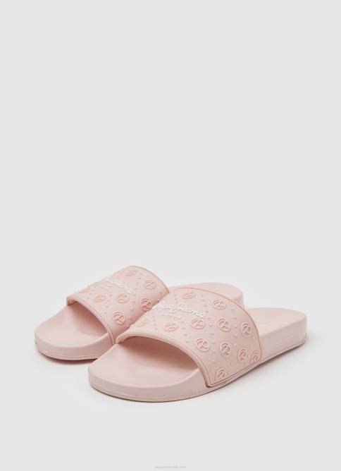 Rosa claro chanclas de playa slider lisas Pepe Jeans 06X4689 mujer - Imagen 3