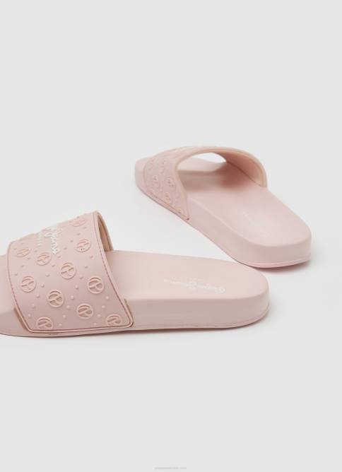 Rosa claro chanclas de playa slider lisas Pepe Jeans 06X4689 mujer - Imagen 4