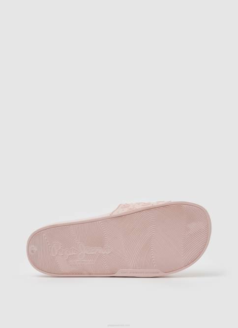 Rosa claro chanclas de playa slider lisas Pepe Jeans 06X4689 mujer - Imagen 5